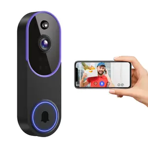 1080P Wireless Video Doorbell Camera, Smart AI Human Detection, FHD Live View, Cloud Storage, Night Vision, Two Way Audio, Instant Alert, 2.4G WiFi Only, Indoor/Outdoor Surveillance Cam for Home Security System