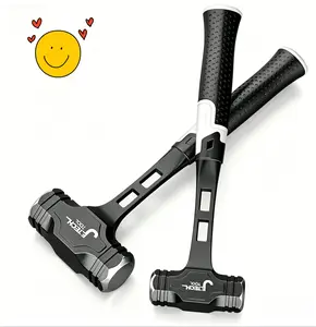 Octagonal Square-Head Hammer, Industrial Grade Multi-Functional Demolition Hammer, Heavy Duty Masonry Hand Tool for Building Repair, Wall Breaking and Construction Projects