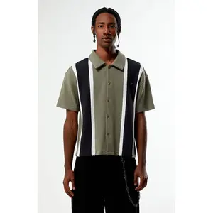 Pacsun Men's Sloan Striped Textured Camp Shirt