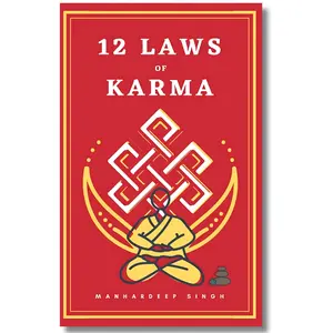 12 Laws of Karma - Therapeutic Self-Realization Book by Manhardeep Singh, Handy-Size Manifestation Book (Humanities & Social Sciences, Psychology & Relationships)