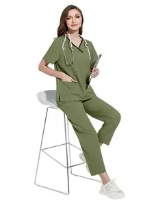 Ladies Summer Thin Short Sleeve Medical Coat, Uniform for Doctor, Beautician and Pharmacy Staff