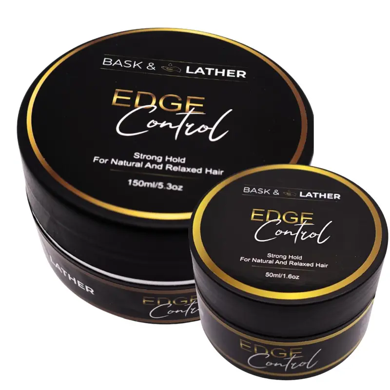 STRONG HOLD- THICK EDGES- EDGE CONTROL BASK AND LATHER Gel Haircare strong  edge 5