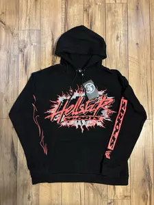 Hestar Records World Tour Black Hoodie Sweatshirt Streetwear Men’s Size, Hoodies Women's Y2K Gothic Harajuku Pullovers Women Clothes