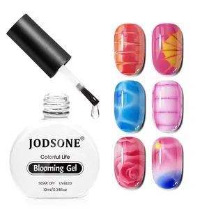 JODSONE 10ML Clear Blooming Gel Nail Polish, Nail Art Tool for Spreading Effects, Marble Patterns, Floral Print & Watercolor Designs, Ideal for Women