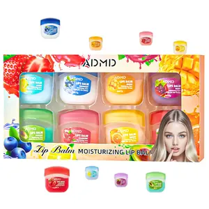 48pcs Lip Balm Lip Moisturizing Set 8 kinds of fruit flavor lip mask,4-in-1 lip care is suitable for dry peeling, dark sunken, reducing lip lines, moisturizing lipstick, and repairing lipstick