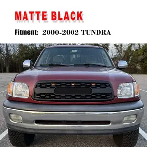 Matte Black Grille for 2000-2002 Toyota Tundra TRD Pro Style Grill with LEDs