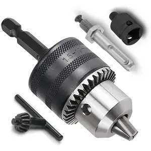 1.5-10mm Drill Chuck Adapter, Impact Wrench Conversion Adapter, Power Tool Accessories for Impact Wrench Conversion to Electric Drill, Hex Shank Drill