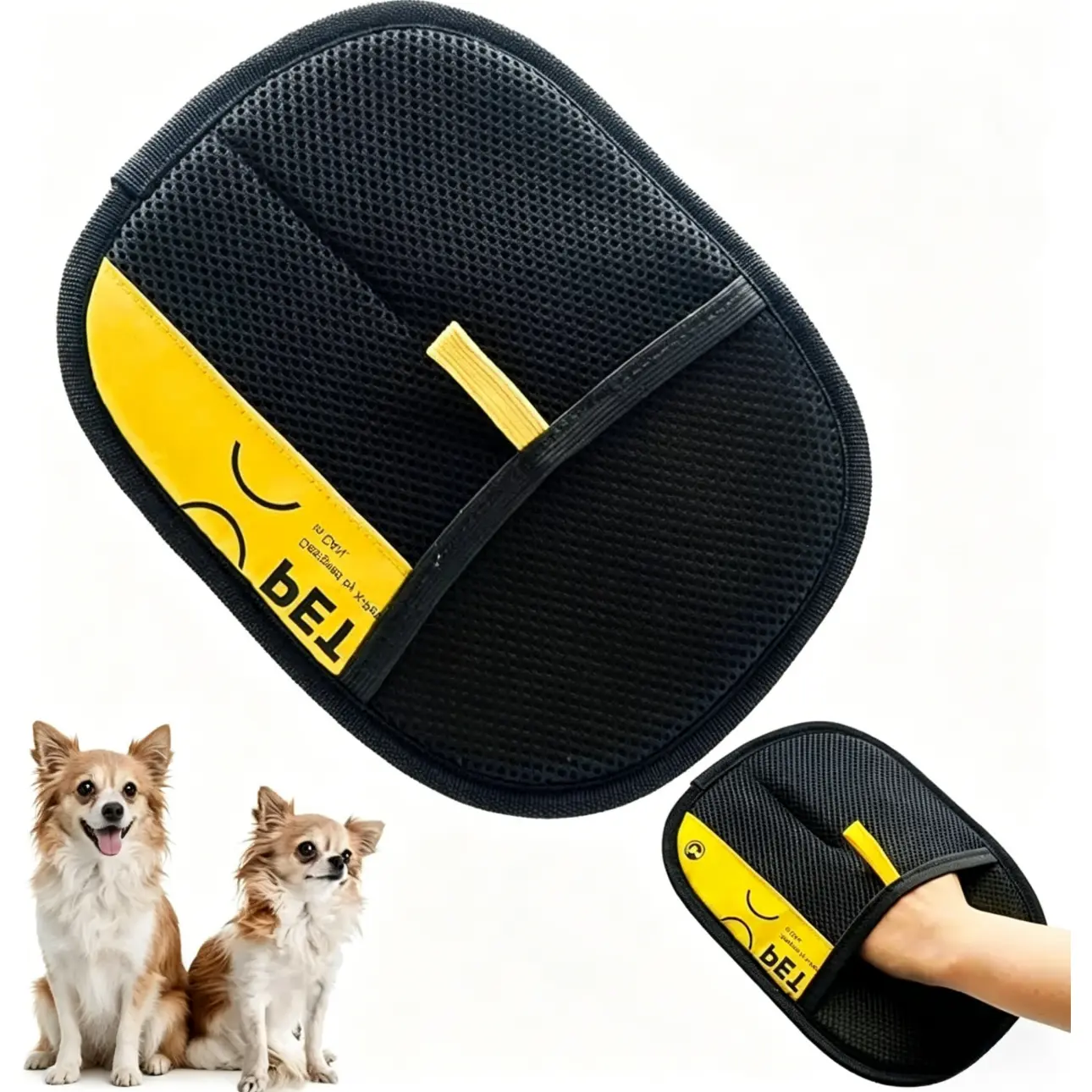 Electrostatic Pet Hair Removal Gloves, Reusable Cat & Dog Fur Remover for Couch, Furniture, Carpet, Car Seats, Enhanced Animal Hair Removal Tool, Cat Grooming Gloves