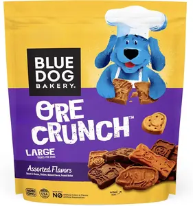 Blue Dog Bakery More Crunch Biscuits Value Size | Large, Bacon, Chicken, Cheese, Peanut Butter | Natural Healthy Dog Treats, 43.2 oz (Pack of 1)