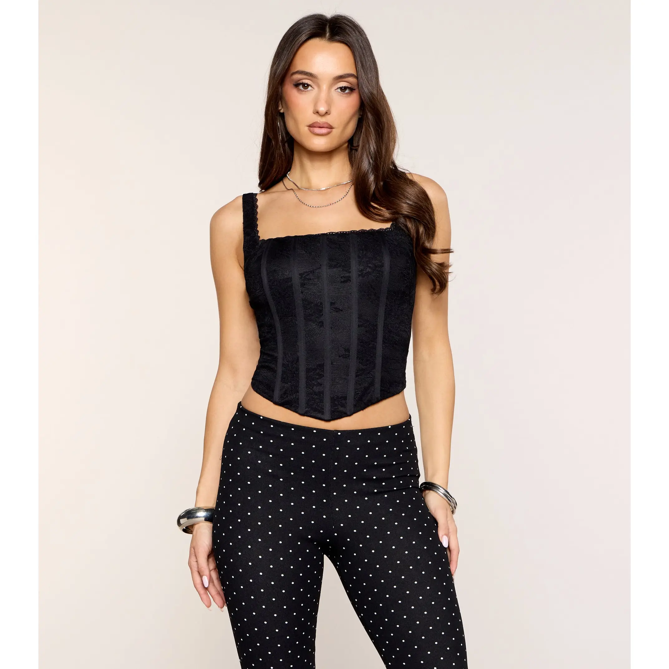 Lace Attitude Bustier Top