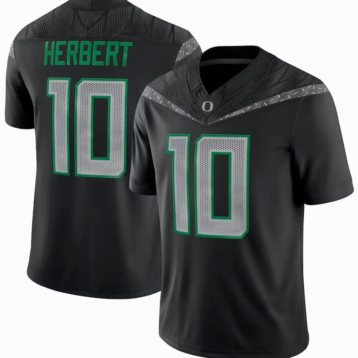 Unisex Football 10 Herbert Oregon Team Alumni Game Jersey - Black