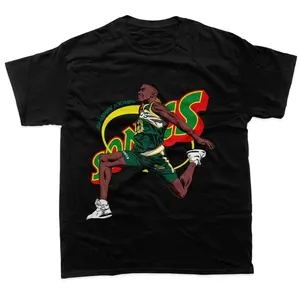 SHAWN KEMP (Dunk1)-Black T-shirt