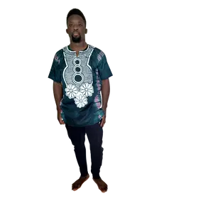 WHITE FLOWER DASHIKI