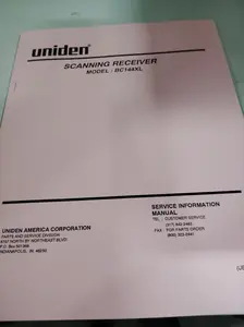 Uniden BC144XL Base Scanner Service Manual - 16 Channel, Airwaves Frequency Guide, Essential for Scanner Enthusiasts