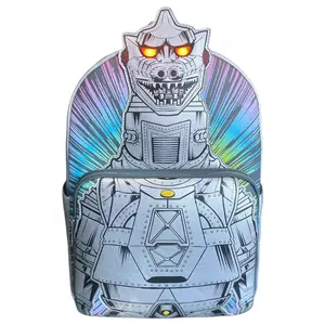 Loungefly Toho Godzilla Mechagodzilla Metallic Light Up Full Size Backpack LE1000