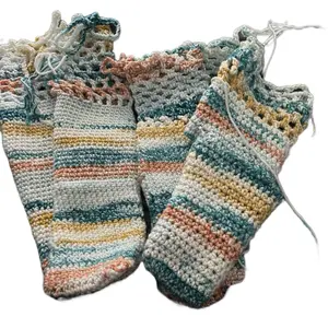 Handmade Crocheted Knee High Socks