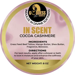 Goddess Body Butter 200g Hydrating Product 8oz Container Moisturizer for Beautiful Glow Scented Skin Anti Chafing Cream Aftercare Cream
