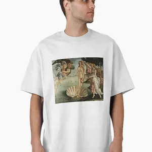 The Birth of Venus Oversized Graphic Tee – Botticelli Art T-shirt, Trending Museum Gift
