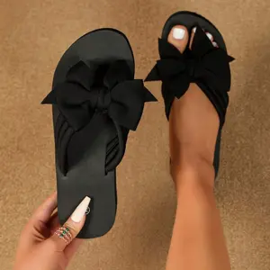 Women's Bow Flip Flops – Chic & Comfy Summer Sandals