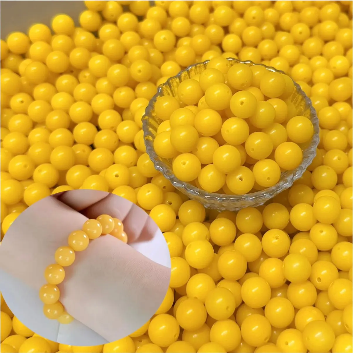 (H04) 10mm bright yellow Bodhi*100