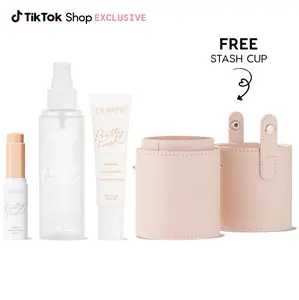 ColourPop Complexion Set – Primer, Foundation, Setting Spray + Free Storage Cup ColourPop Complexion Set – Primer, Foundation, Setting Spray + Free Storage Cup