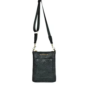 Faux Floral PatterLeather Crossbody (Orelia)