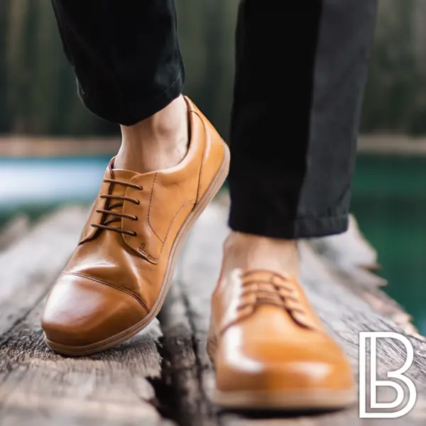 Brenston: Barefoot Dress Shoe with Wide Toe Box