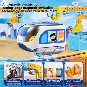 Kids DIY Magnetic Track Car Set - Transformable Race Track Toys with Magnetic Tracks and Cars for Endless Play Indoor & Outdoor Creative Play