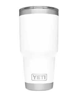 30 oz. Rambler Tumbler with MagSlider Lid Color White