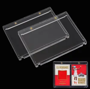 187mm Horizontal Booklet Magnetic Card Holder 175 PT, Playbook Display Holer, 2 Cards Holder