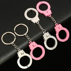 Mini Handcuffs Keychain Functional Tiny Handcuffs