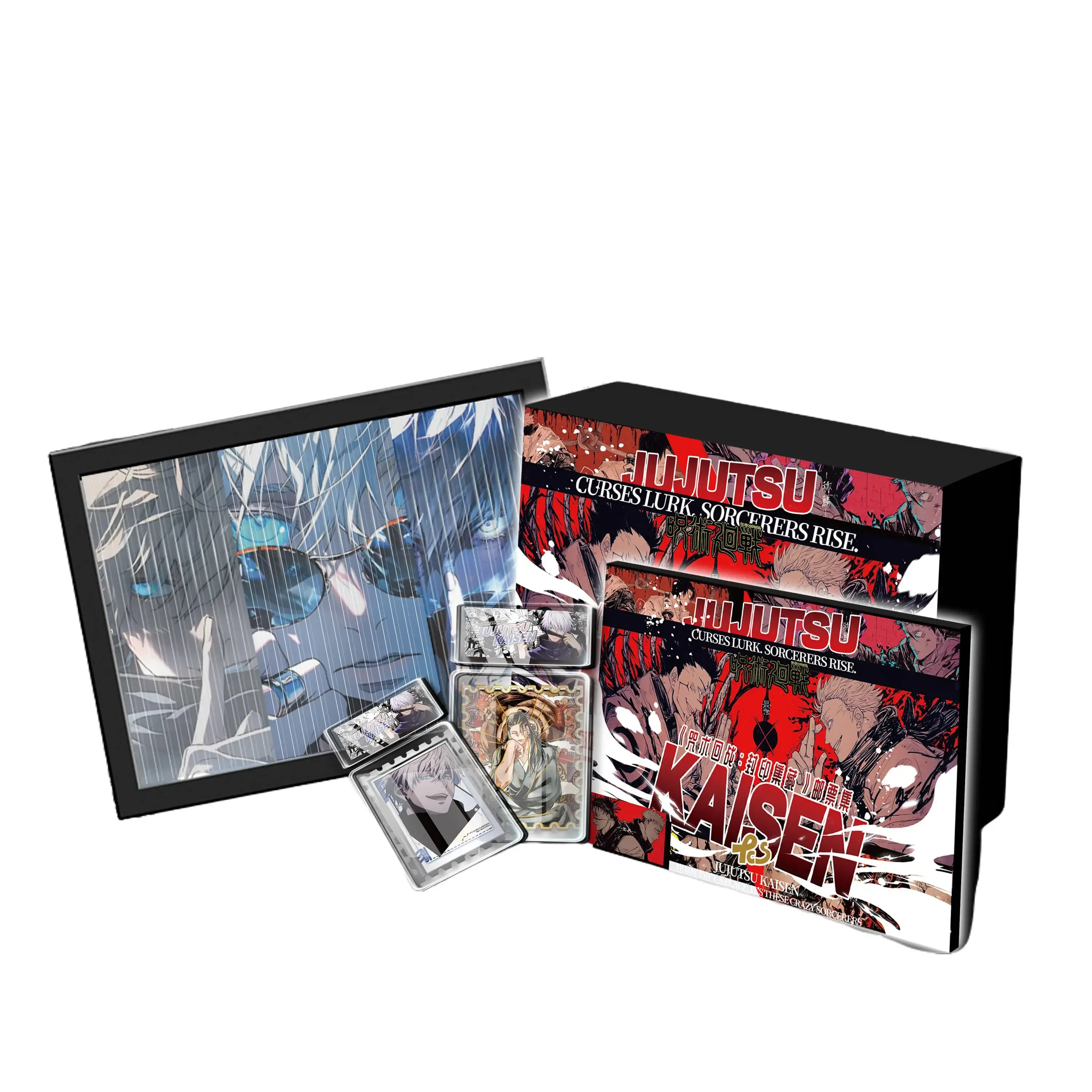 Jujutsu Kaisen 4" Metal Stamp Cartoon Non-Sports Trading Cards, Collectible Trading Card Merchandise