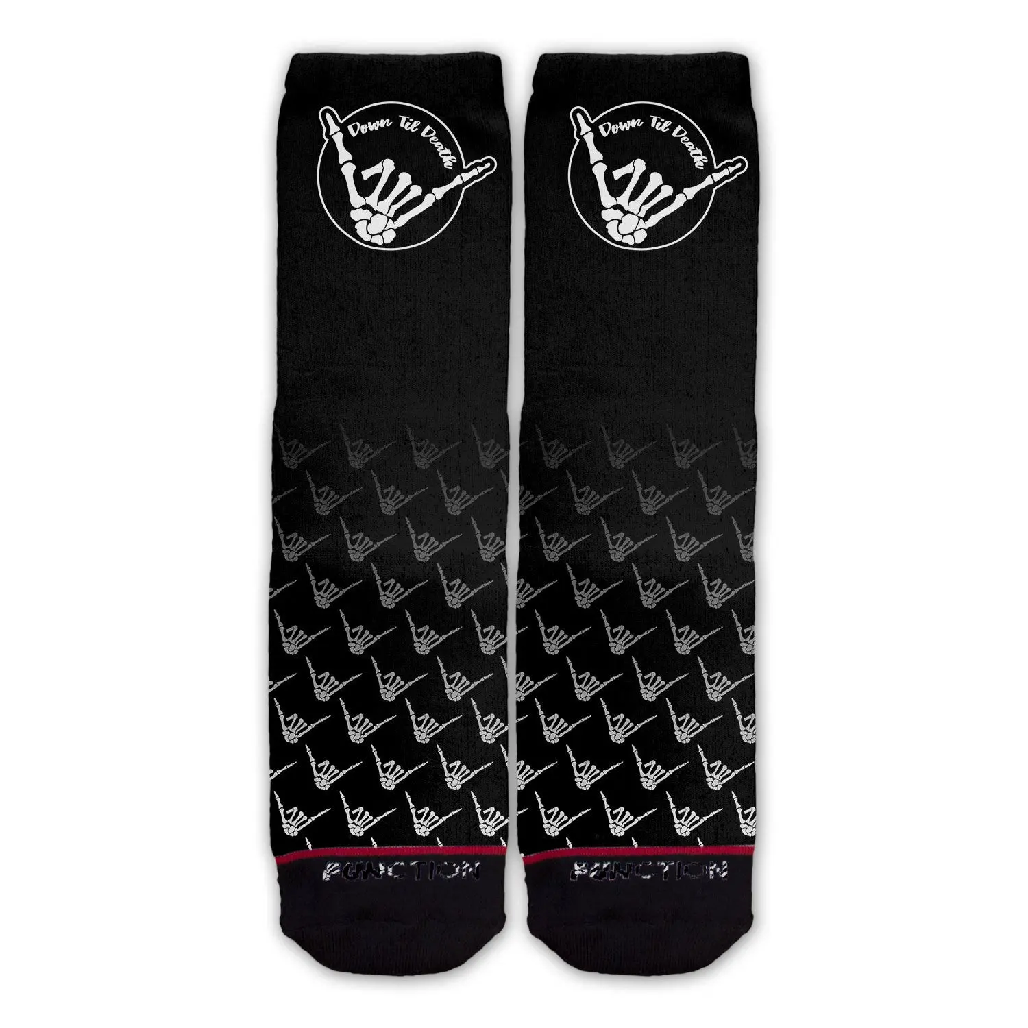 Function - Down TIl Death Skeleton Shaka Fashion Socks