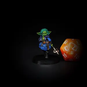 DND Female Goblin Cleric Miniature(3D Printed and painted)