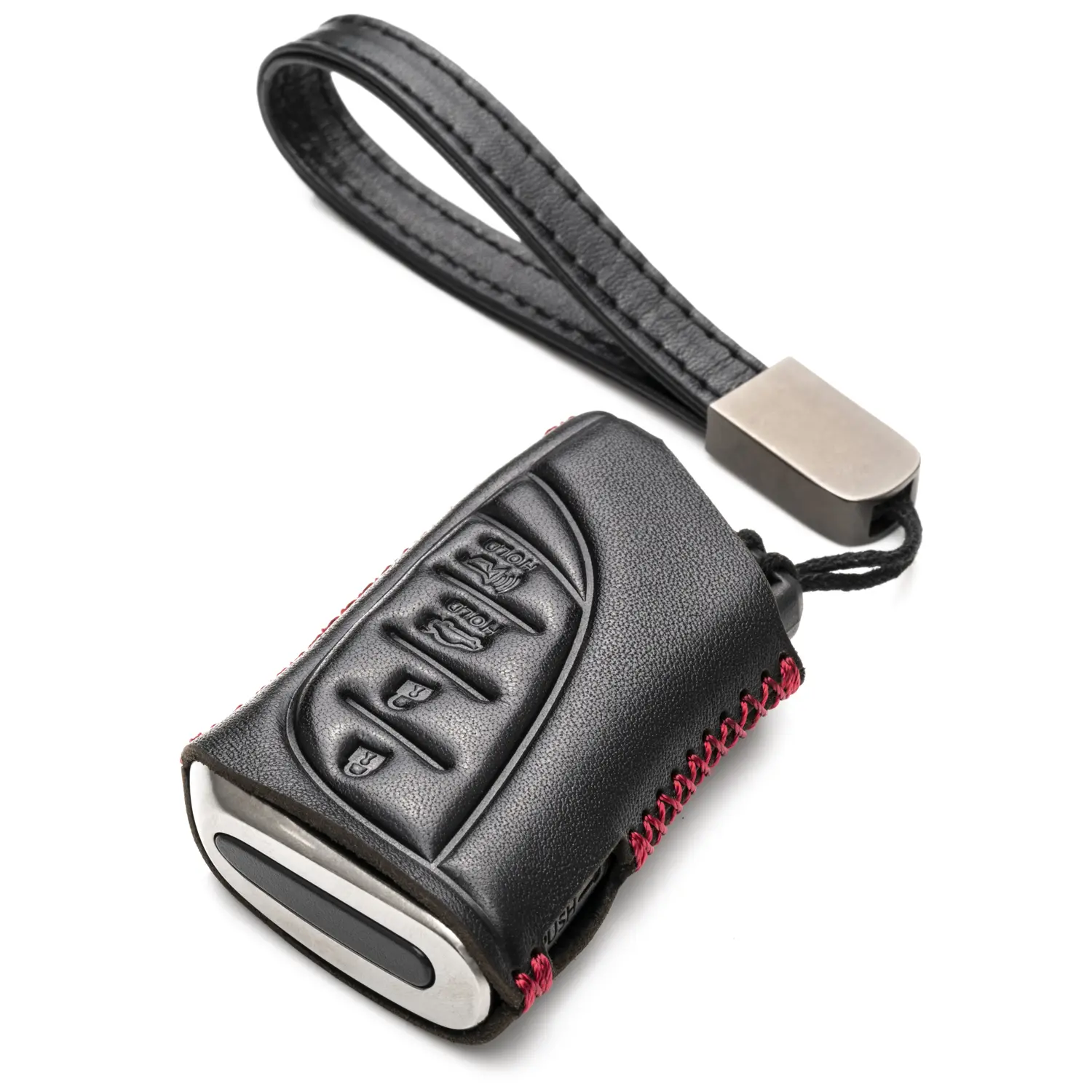 Vitodeco Genuine Leather Smart Key Fob Case Protector Compatible with Lexus RX350, ES250, ES350, UX250, UX350, NX250, NX350, GX460, GX550, LX600, TX350, LC500, LS500 (2026) - 4-Button