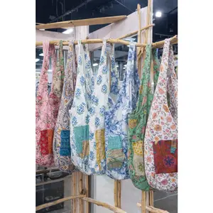 Kantha Patch Sling Beach Bag