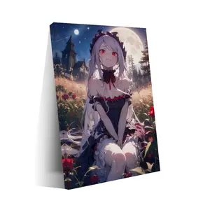 Anime Overlord, Shalltear Bloodfallen Art Poster1Wall Art Canvas Print Bedroom Living Room Decor