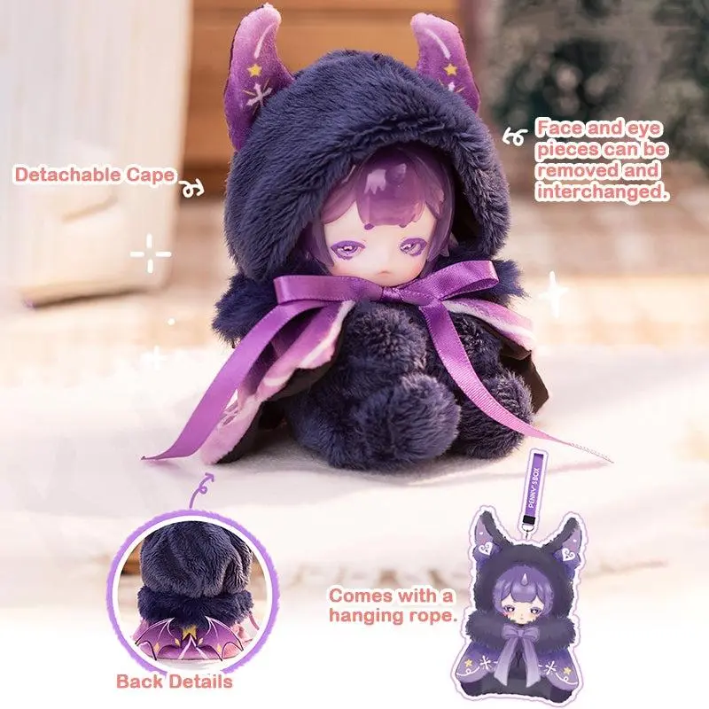 ANTU Rumi Crazy Pro Petite Series Plush Keychain Set - US-Shipped Collectible Figure Dolls, Stylish Outfits, Keychain Jewelry, Customizable Characters, ABS/PVC Mystery Surprise Pendants for Everyday Carry, Desk Display, 11Cm, Interchangeable Eyes, Mix & M