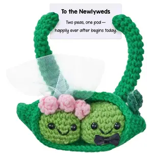 Newlywed Gifts for Couple, Wedding Gift for Bride and Groom, Couple Peas Plush, Honeymoon Gift, Marriage Keepsake