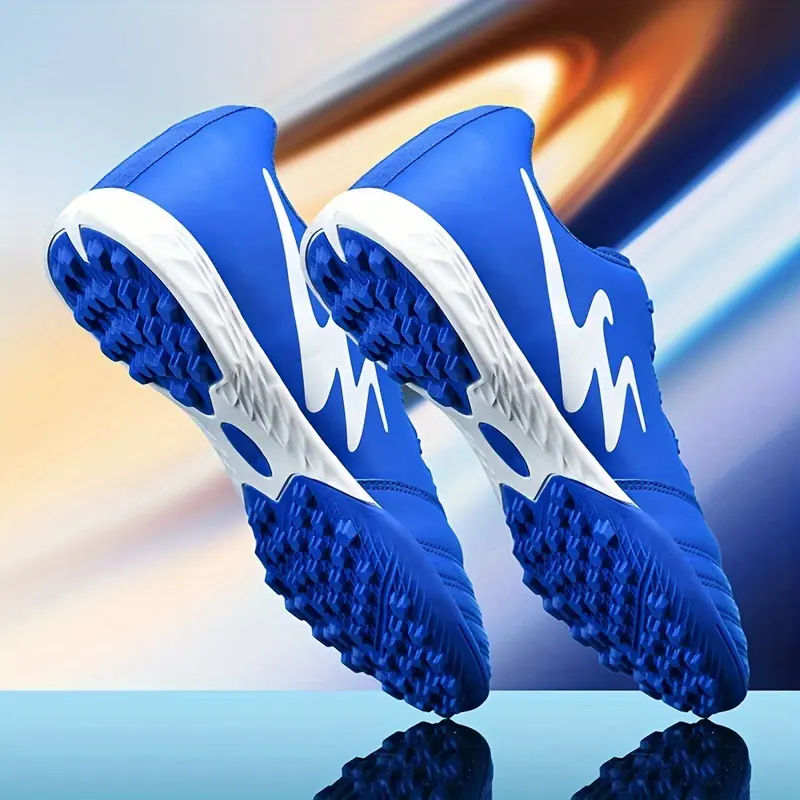 Men's Wide Football Cleats - Professional, Durable, Non-Slip Lace-Up Sports Shoes, Eco-Friendly Polypropylene, Outdoor Waterproof Quick-Dry Athletic Footwear for Training & Competition