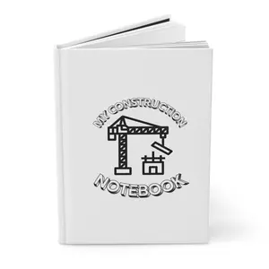 Construction-Themed Hardcover Journal for Professionals and Students, Construction Notebook, Craft Journal, Project Planner, Building [...]
