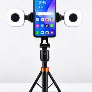 Automatic Face Tracking Tripod, 360°Rotating Selfie Stick With Bluetooth Remote Control, Live Streaming Selfies, for Caméra,iPhone,iPad ,iOS,Android