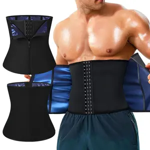 CATTIBOR Men and Women Zipper Adjustable Waist Trainer Cincher,Men Causal Tummy Control Hook & Zipper Waist Cincher,Men Sauna Neoprene Workout Corset ,Men & Women GYM Fitness Shapewear Neoprene Sport Belt,Men Summer Wear for Daily Life