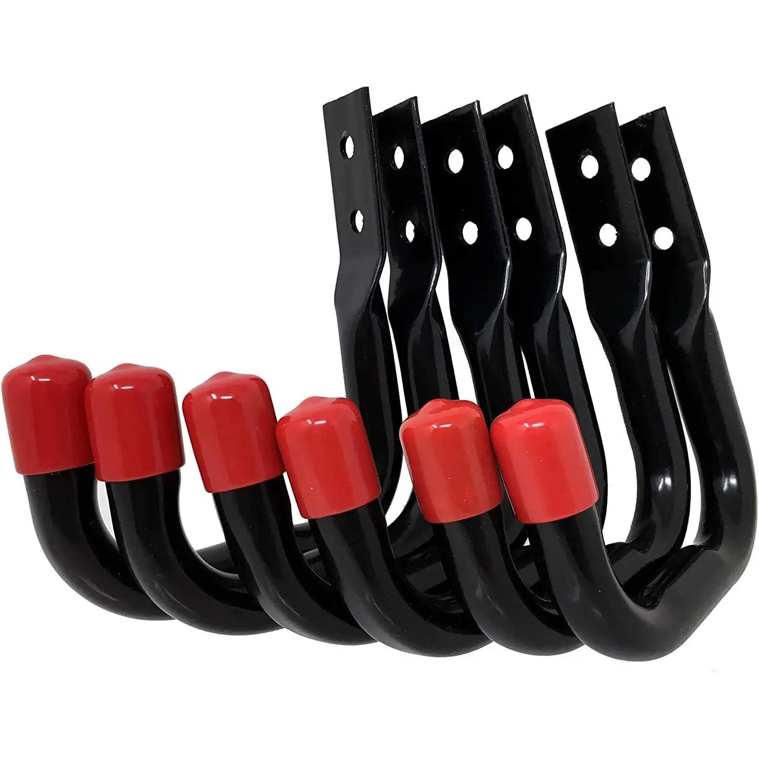 UH03-6P Heavy Duty Garage Storage Utility Hooks, Color Black, 6 per Pack