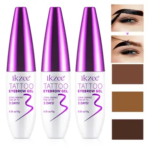 Ikzee Peel-Off Eyebrow Gel 10g, Waterproof Long-Lasting Color, Durable, Easy to Remove, Natural and Voluminous Eyebrows, Back to School Essential