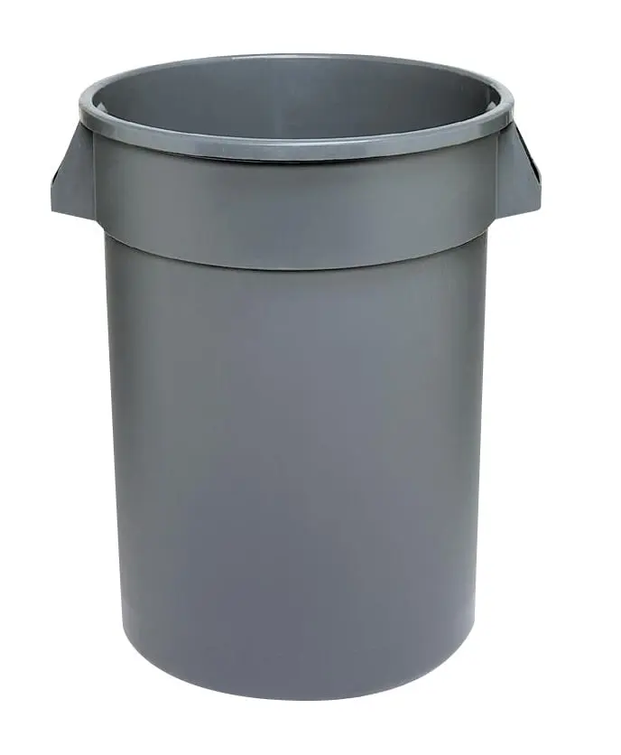 Huskee Heavy Duty Waste Container, 32 Gallon - Gray