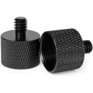 5/8 to 1/4 adapter, Mic Thread Adapter 5/8" Female to 1/4" Male for Mic Stand, Camera , Tripod, Microphone Holder 2 Pack