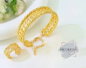 Braid and Beads Bangle set