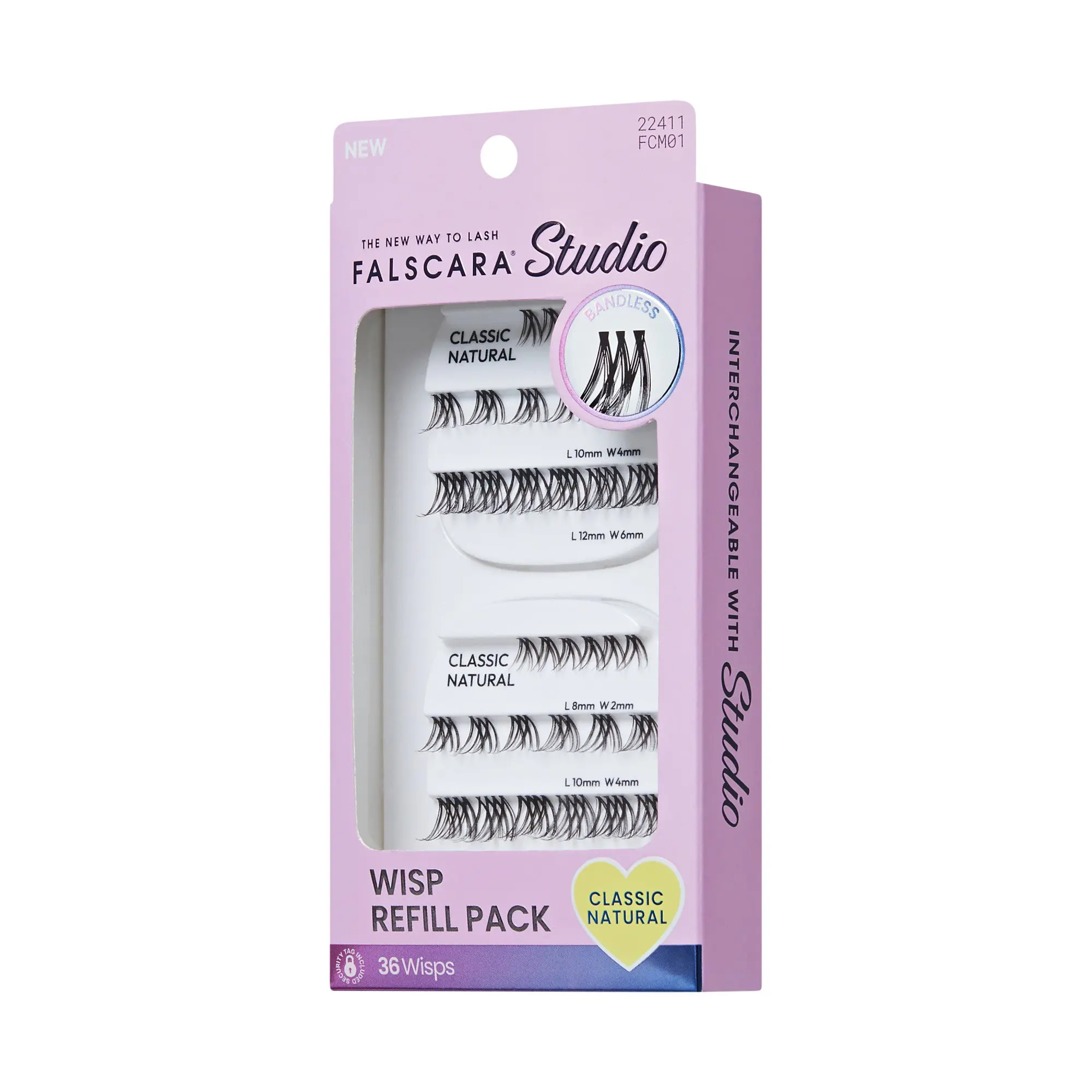 Falscara Studio Mini Wisp Refill Pack – Classic Natural - 36 Wisps