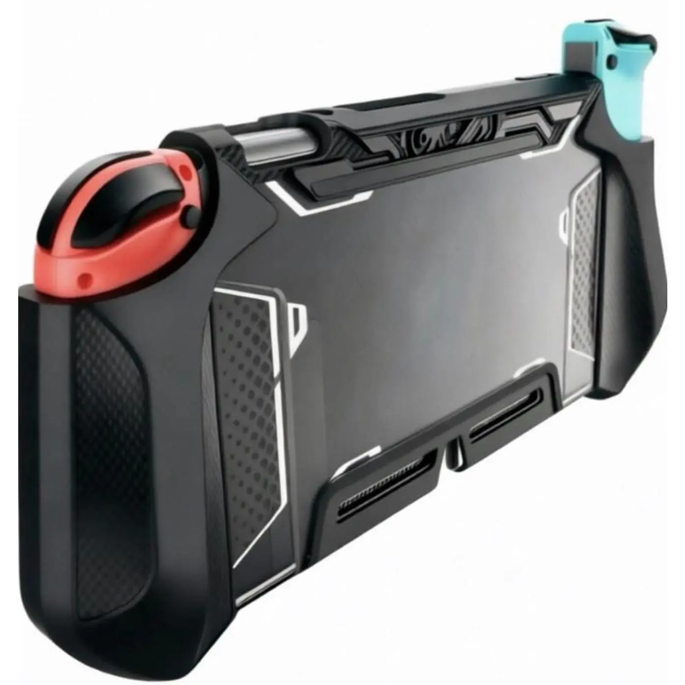 h-52  Dockable Case Compatible for Nintendo Switch (2017 Release), [Blade Series] TPU Grip Protective Cover Case with Ergonomic Design and Comfort Grip,Original Switch Case Accessories (Black)